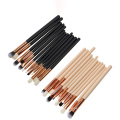 2019 12PCS Promotional eyeliner Pencil Eyeshadow Eyeliner Blending Makeup Brushes Black Handle Eye Brush